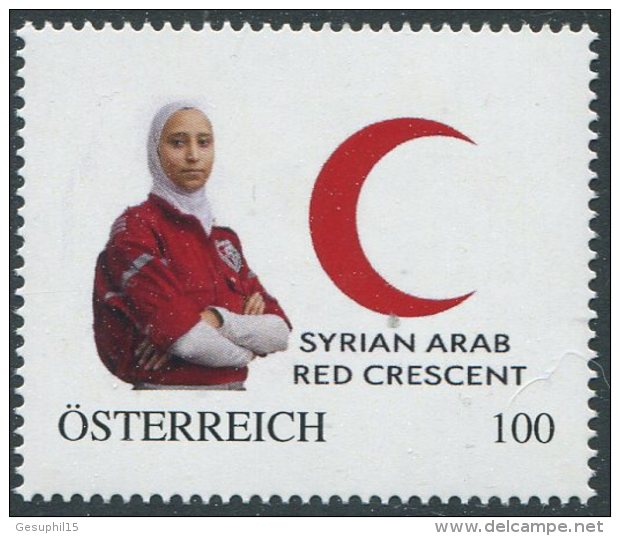 ÖSTERREICH / PM Nr. 8118270 / Syrian Arab Red Crescent, Rotes Kreuz / 20er Auflage / Postfrisch / ** - Personalisierte Briefmarken