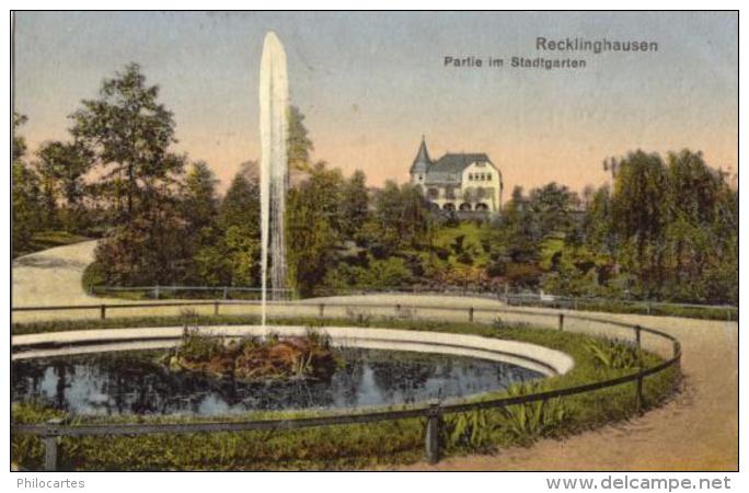 RECKLINGHAUSEN   -  Partie Im Stadtgarten   -   (1923) - Recklinghausen