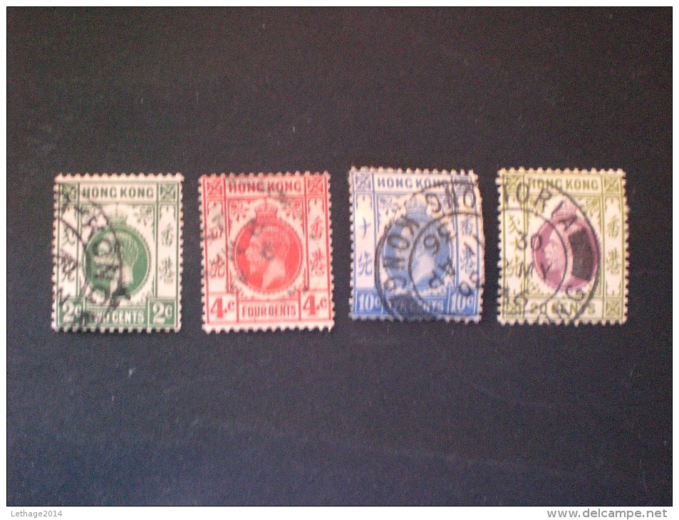 STAMPS HONG KONG 1912 King George V Of The United Kingdom - Oblitérés