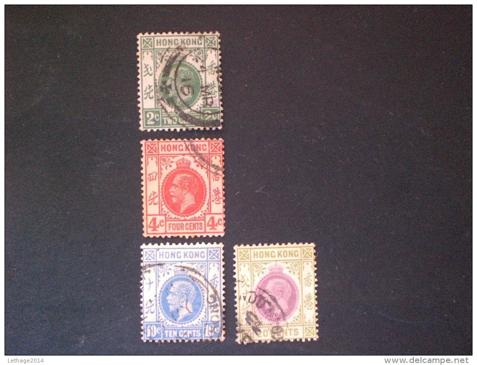 STAMPS HONG KONG 1912 King George V Of The United Kingdom - Oblitérés