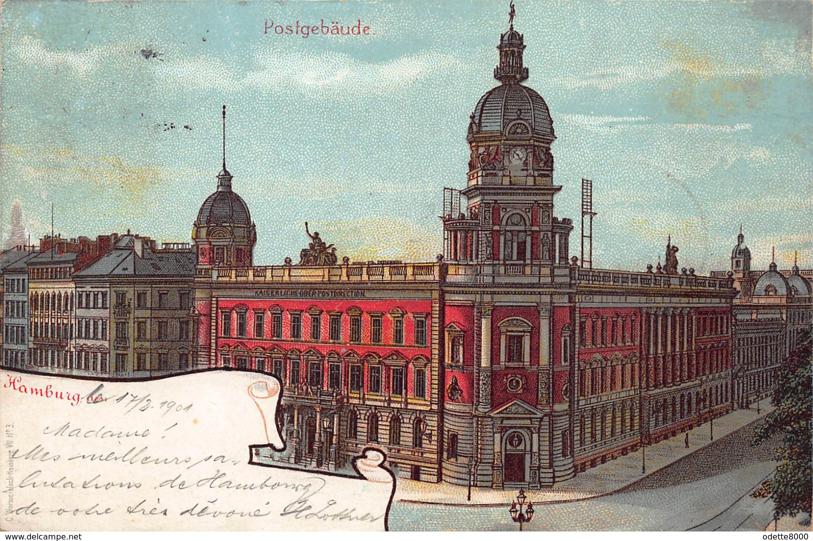 Postgebäude  Hamburg       A 1442 - Andere & Zonder Classificatie