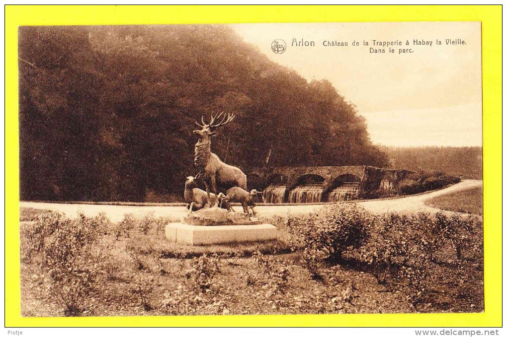 * Arlon - Aarlen (Luxembourg - La Wallonie) * (Ed Nels, Série Arlon, Nr 58) Chateau De La Trapperie à Habbay, Cerf - Arlon