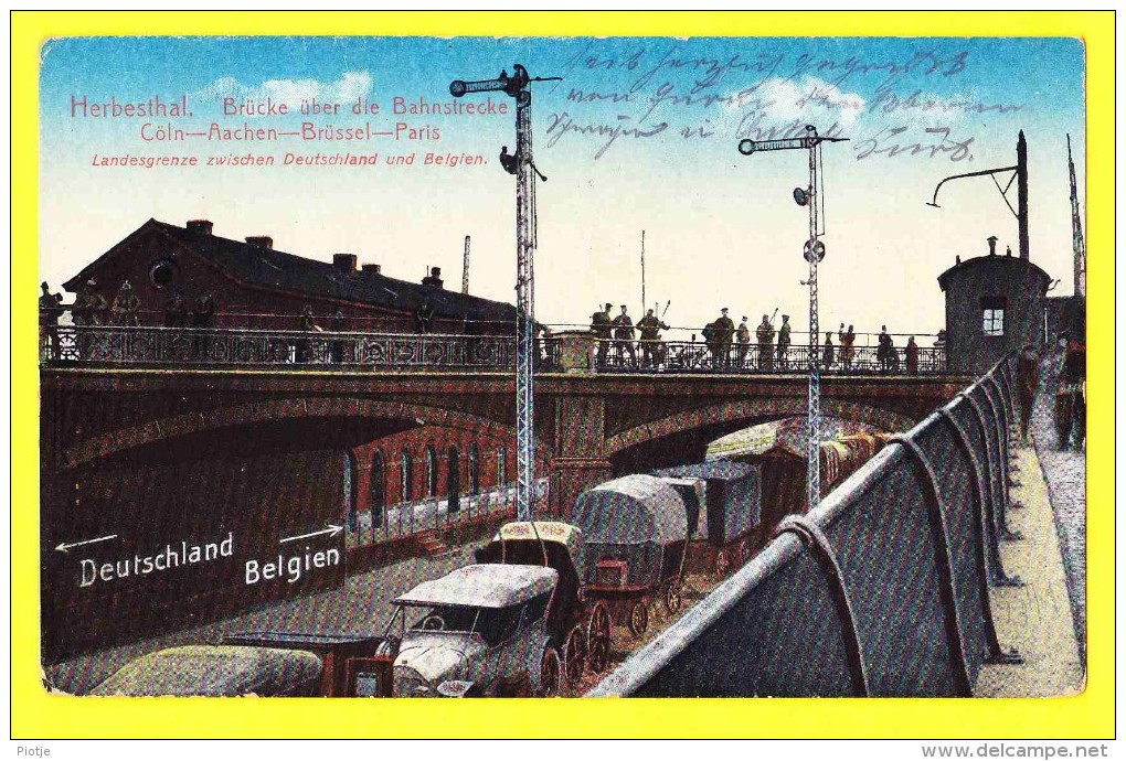 * Herbestal - Herbesthal (Lontzen - Liège - Wallonie) * (Verlag Ferd Schwaitzer Aachen) Pont Brucke, Brug, Bridge - Lontzen