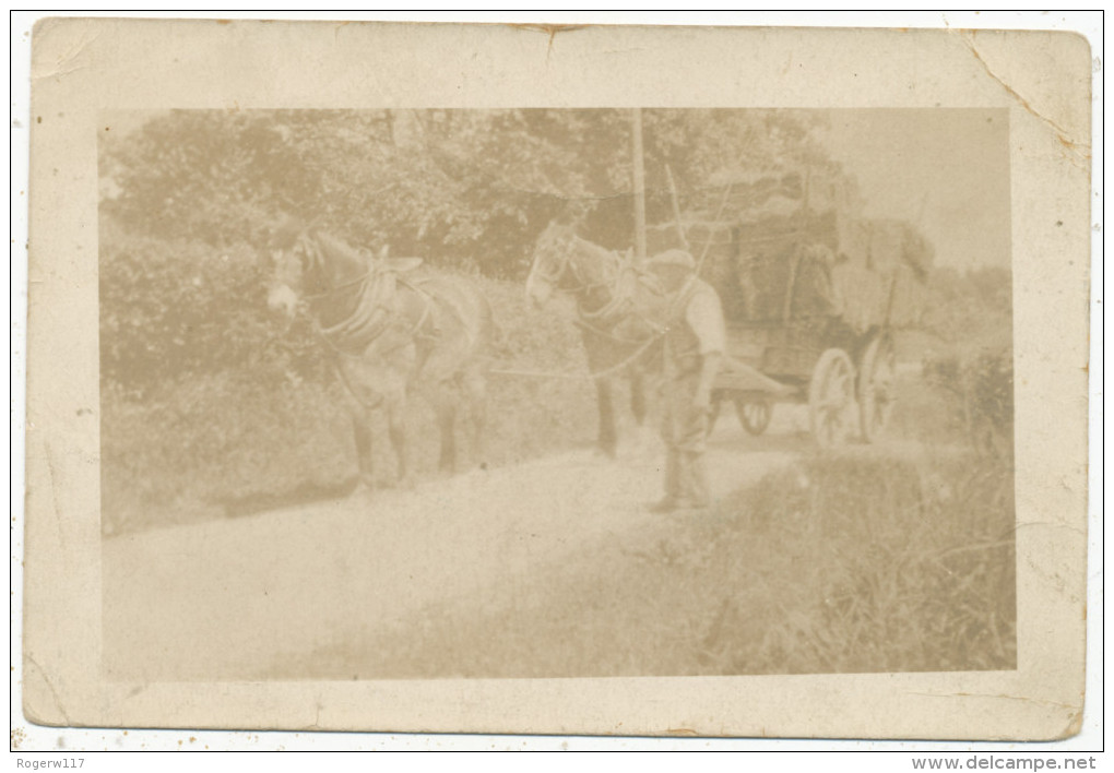 Farm Worker With Hay Wain - Other & Unclassified