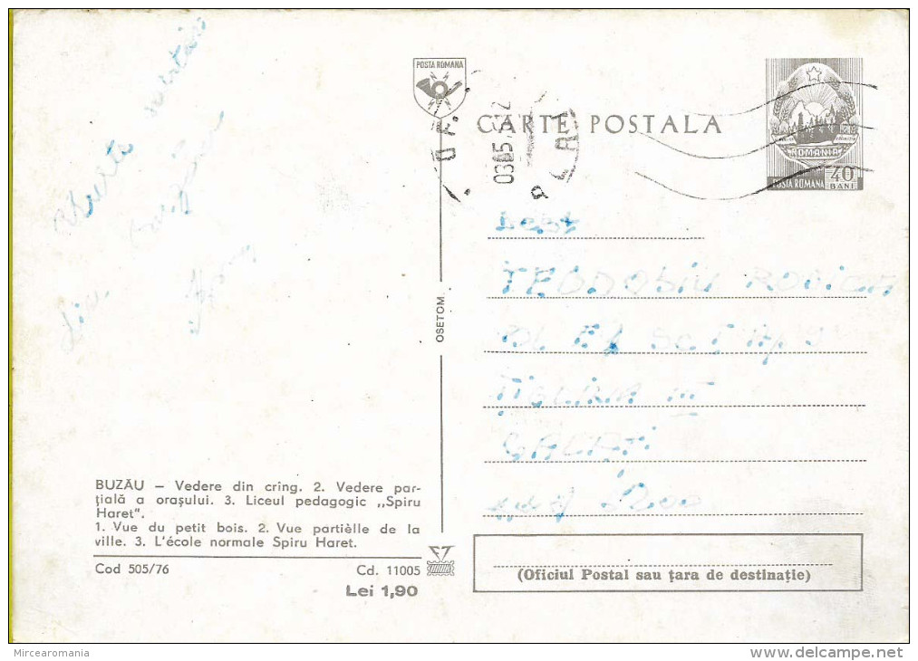 = 15959  - ROMANIA - BUZAU - 2 SCANS  = - Romania