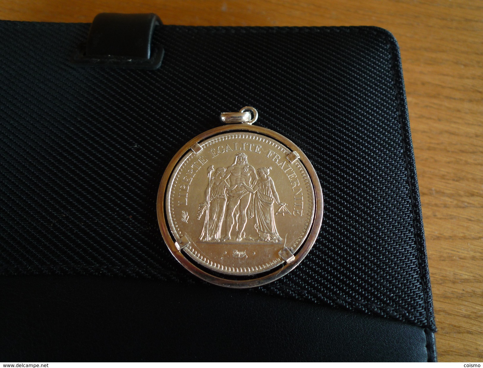 PIECE 50 FRANCS HERCULE MONTEE EN PENDENTIF - Pendants