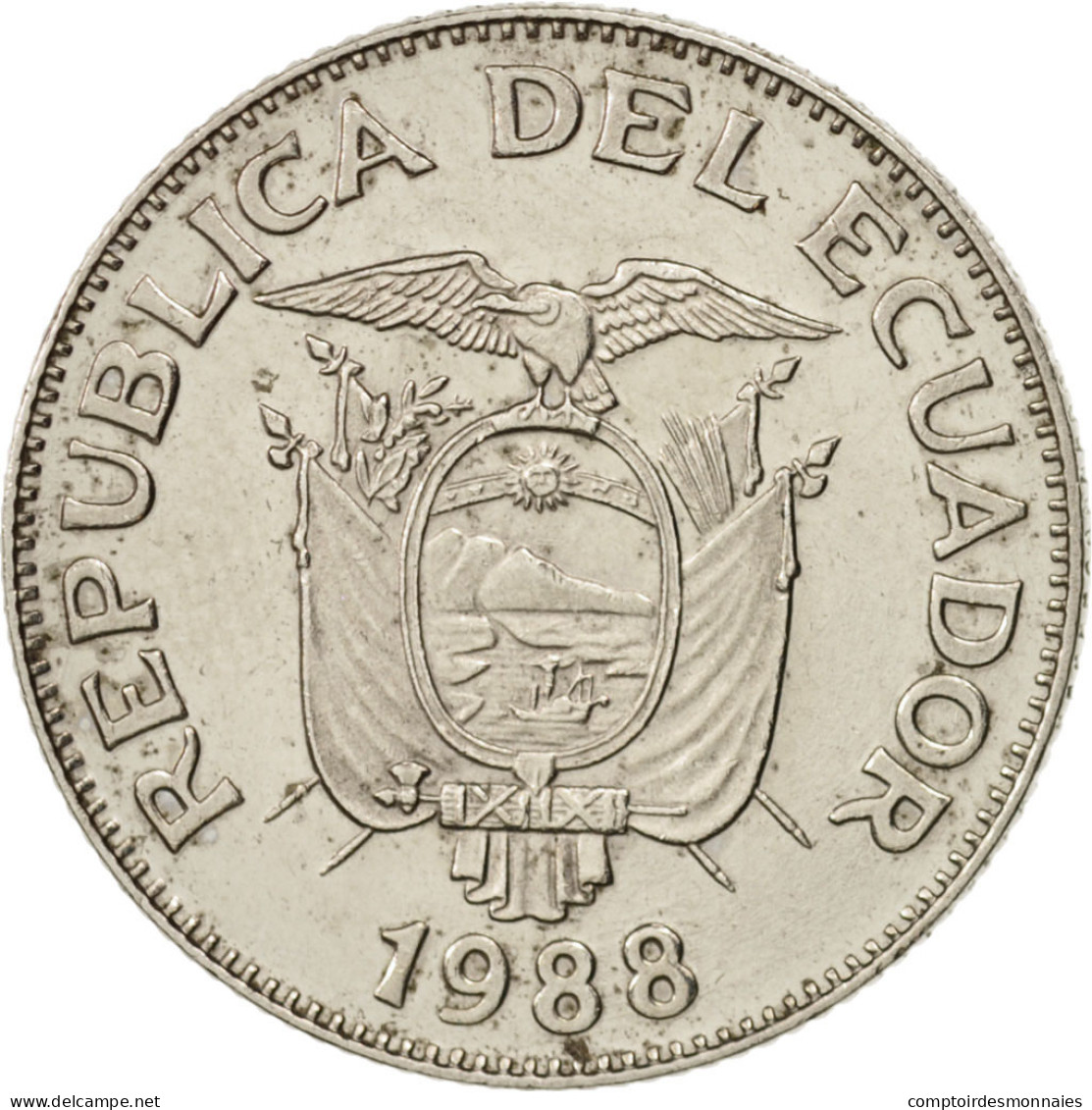 Monnaie, Équateur, Sucre, Un, 1988, SUP, Nickel Clad Steel, KM:89 - Ecuador