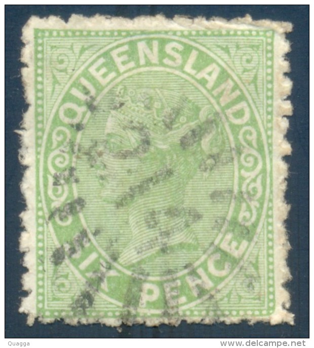 Queensland Numeral Cancel 214 TOOWOOMBA On SG 170. - Usati
