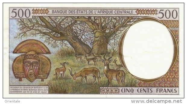 CENTRAL AFRICAN STATES P. 301Ff  500 F 1999 UNC - Central African Republic