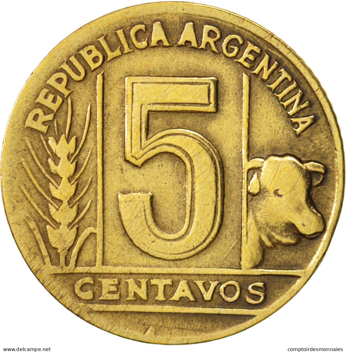 Monnaie, Argentine, 5 Centavos, 1948, TB+, Aluminum-Bronze, KM:40 - Argentine