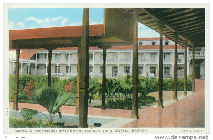 NI MANAGUA / Instituto Pedagogico, Vista General Interior / CARTE COULEUR - Nicaragua