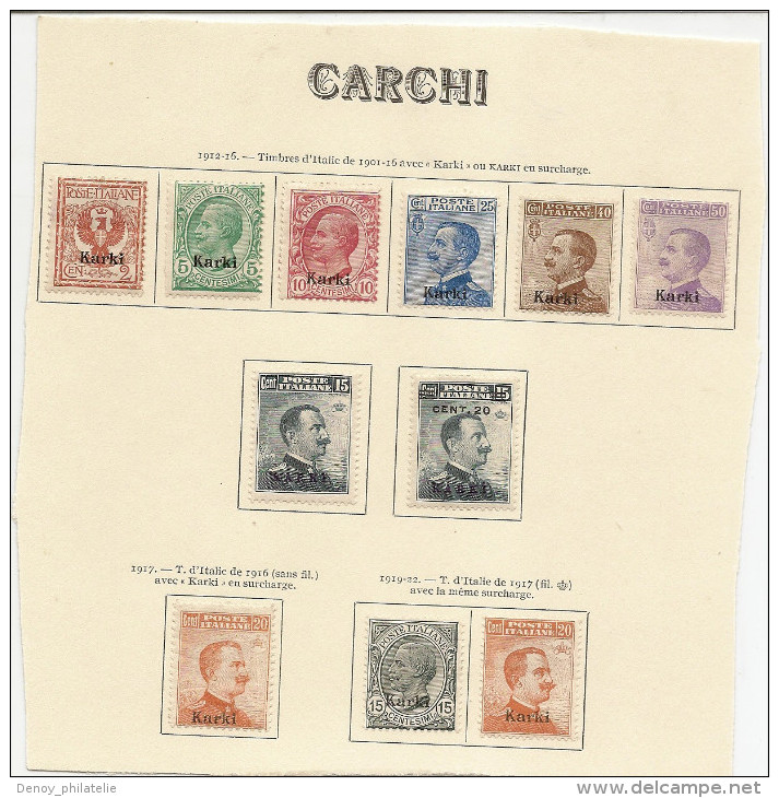 Egée - Carchi Serie 1 A 8 + 9 +10 / 11 Avec Charniére * Propre - Egée (Carchi)