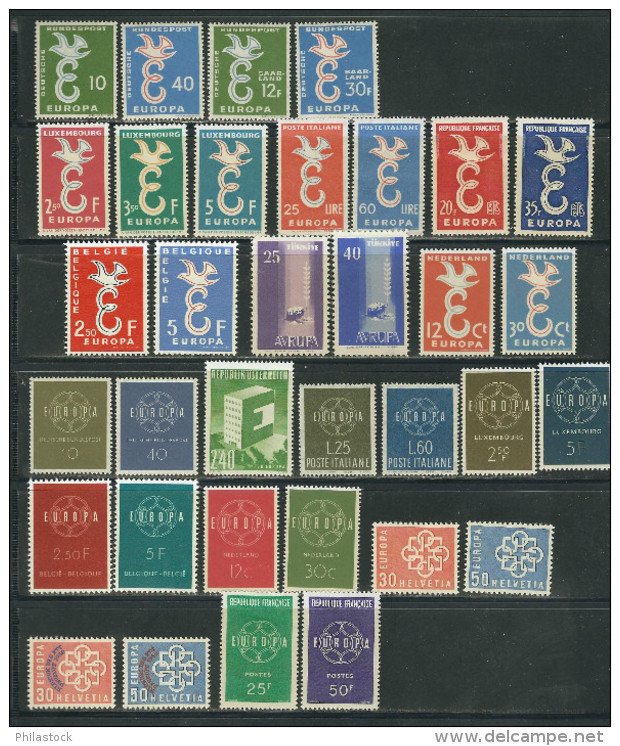 EUROPA Collection 1956  à 1960 Complet ** - Sammlungen