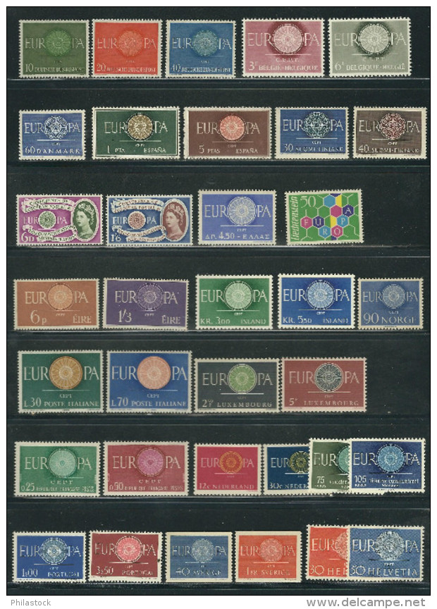 EUROPA Collection 1956  à 1960 Complet ** - Sammlungen