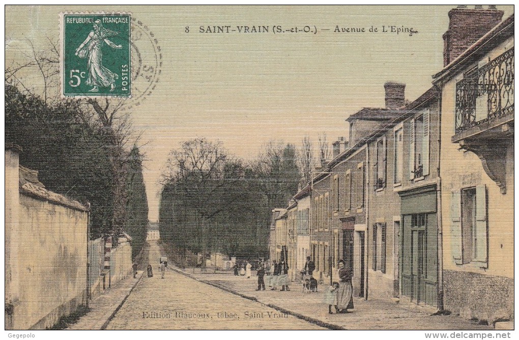 SAINT-VRAIN - Avenue De L'Epine  ( Carte Toilée ) - Saint Vrain