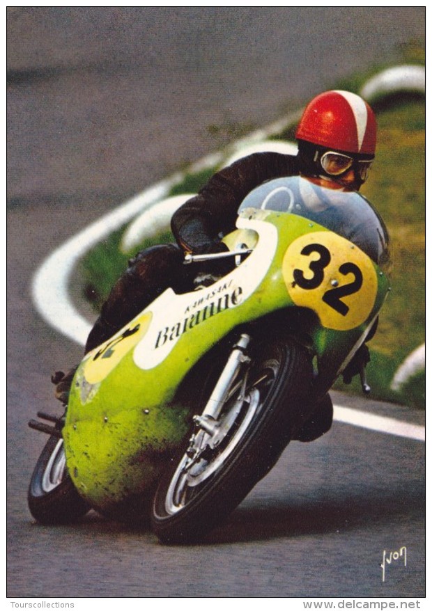 CPSM MOTO Course @ Christian RAVEL Pilote Sur 500 Kawasaki Au Circuit Du Mans 1970 @ Mort Au Grand Prix De Spa En 1971 - Motorbikes