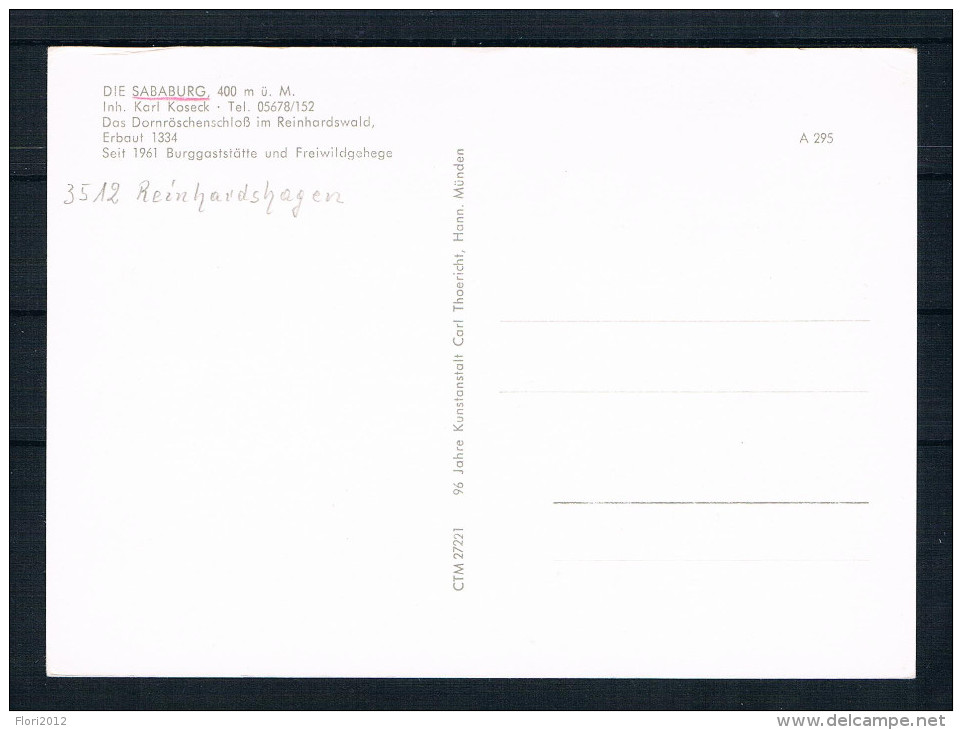 (2037) AK Die Sababurg Im Reinhardswald - Mehrbildkarte - Hofgeismar