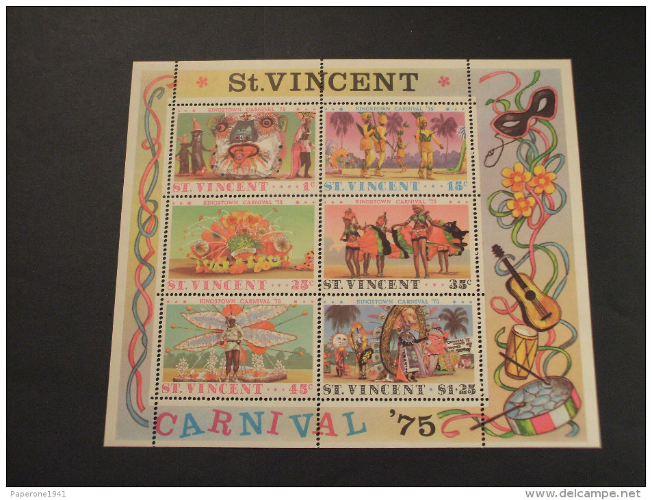 ST. VINCENT -  BF 1975 CARNEVALE/COSTUMI - NUOVO(++) - St.Vincent (...-1979)