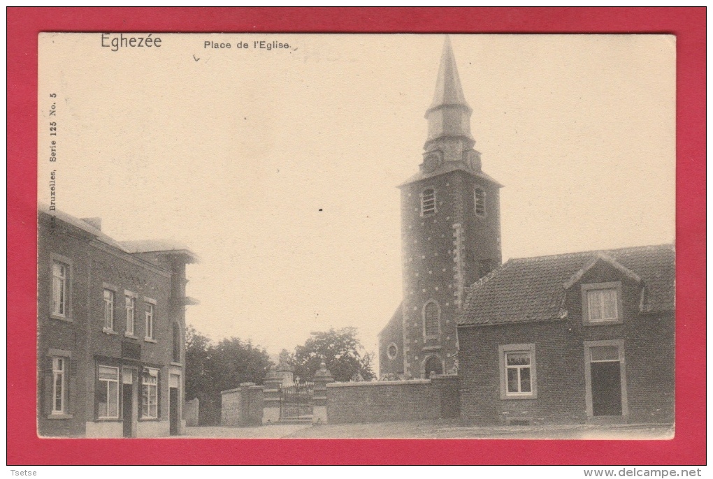 Eghezée - Place De LEglise - Vue Horizontale -1907 ( Voir Verso ) - Eghezée