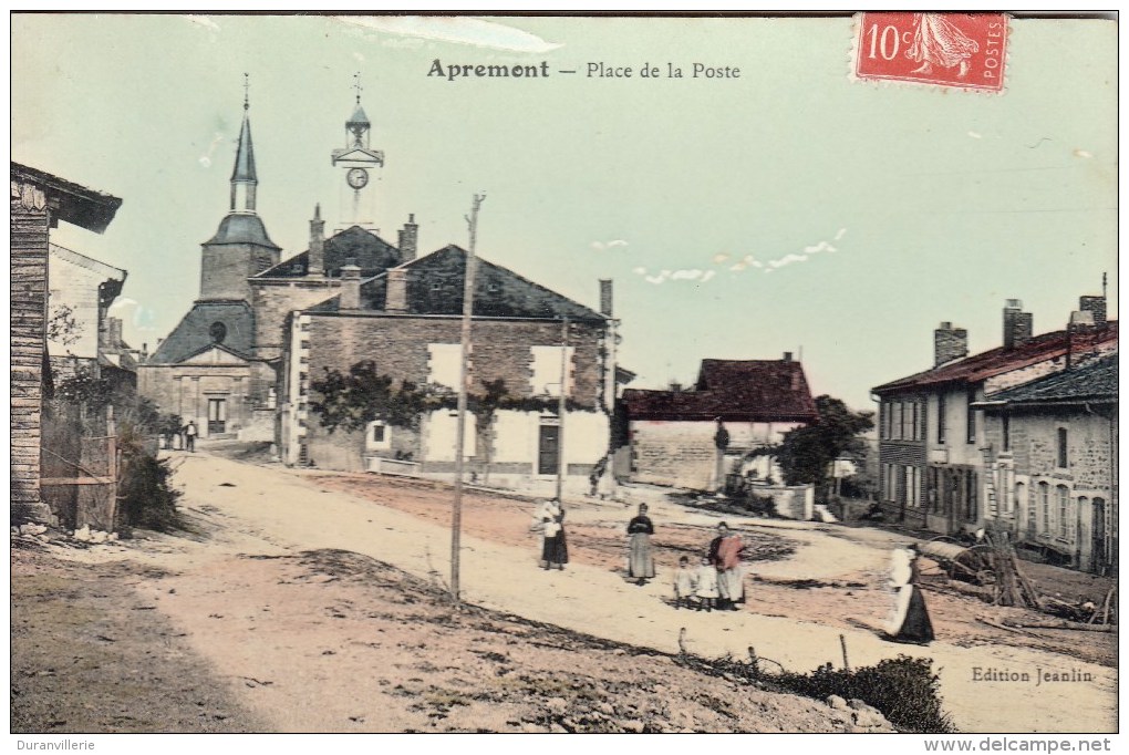 08 - APREMONT - Place De La Poste. CPA Glaçée - Altri & Non Classificati