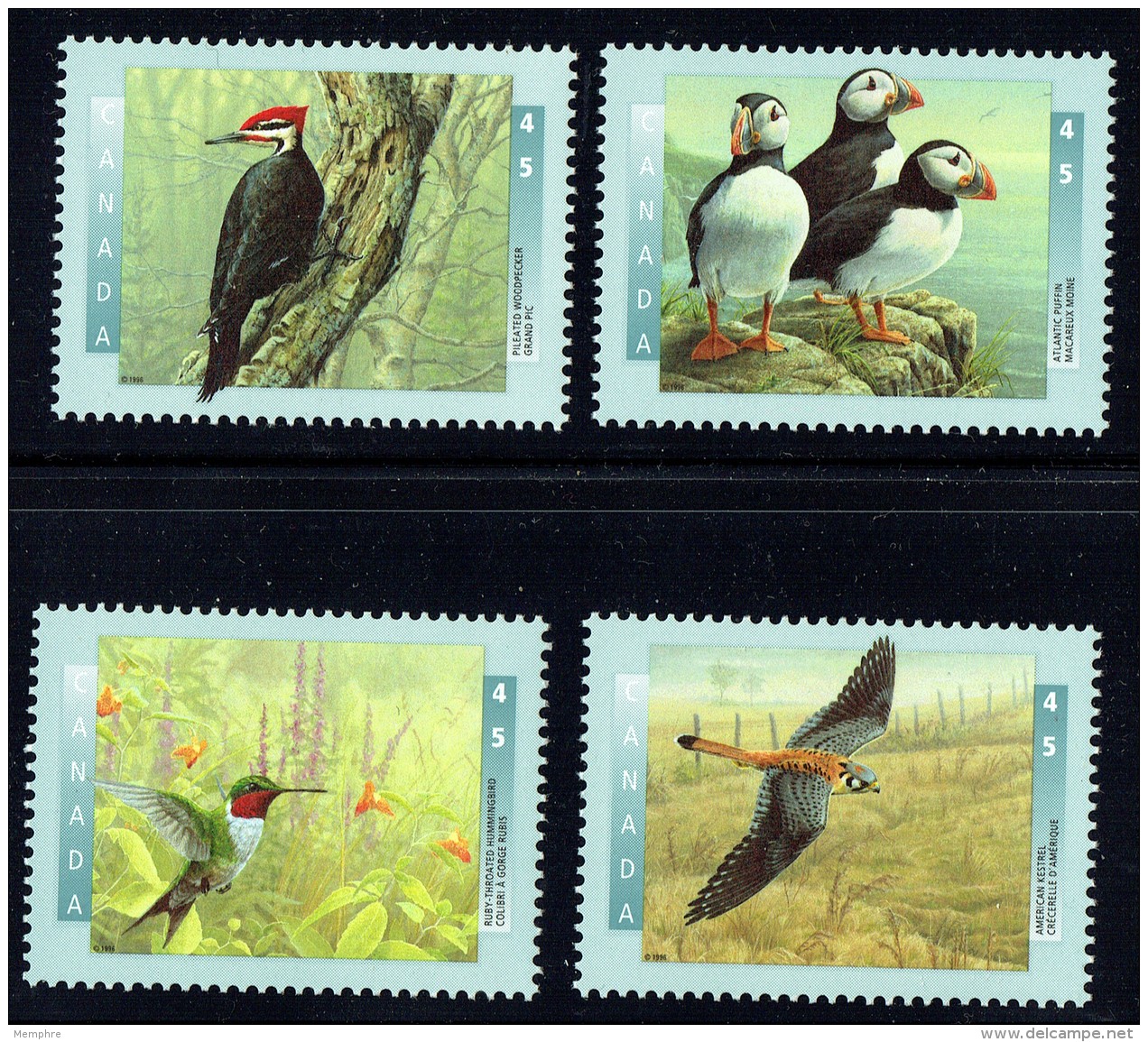 1996  Birds Of Canada  Series  1 -  Sc 1591-4   MNH - Ungebraucht