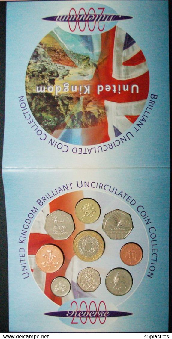 • ERROR MILLENNIUM: GREAT BRITAIN ★ BRILLIANT UNCIRCULATED COIN COLLECTION 2000 W/ COA! LOW START ★ NO RESERVE! - Nieuwe Sets & Proefsets