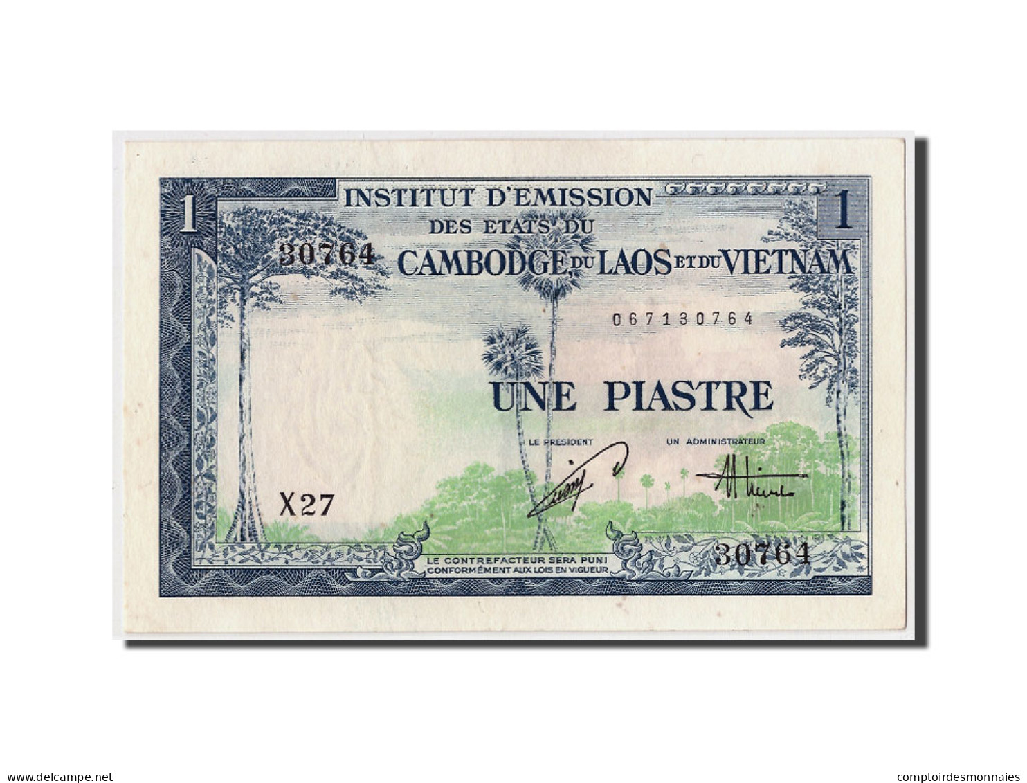 Billet, FRENCH INDO-CHINA, 1 Piastre = 1 Dong, Undated (1953), KM:104, NEUF - Indochine