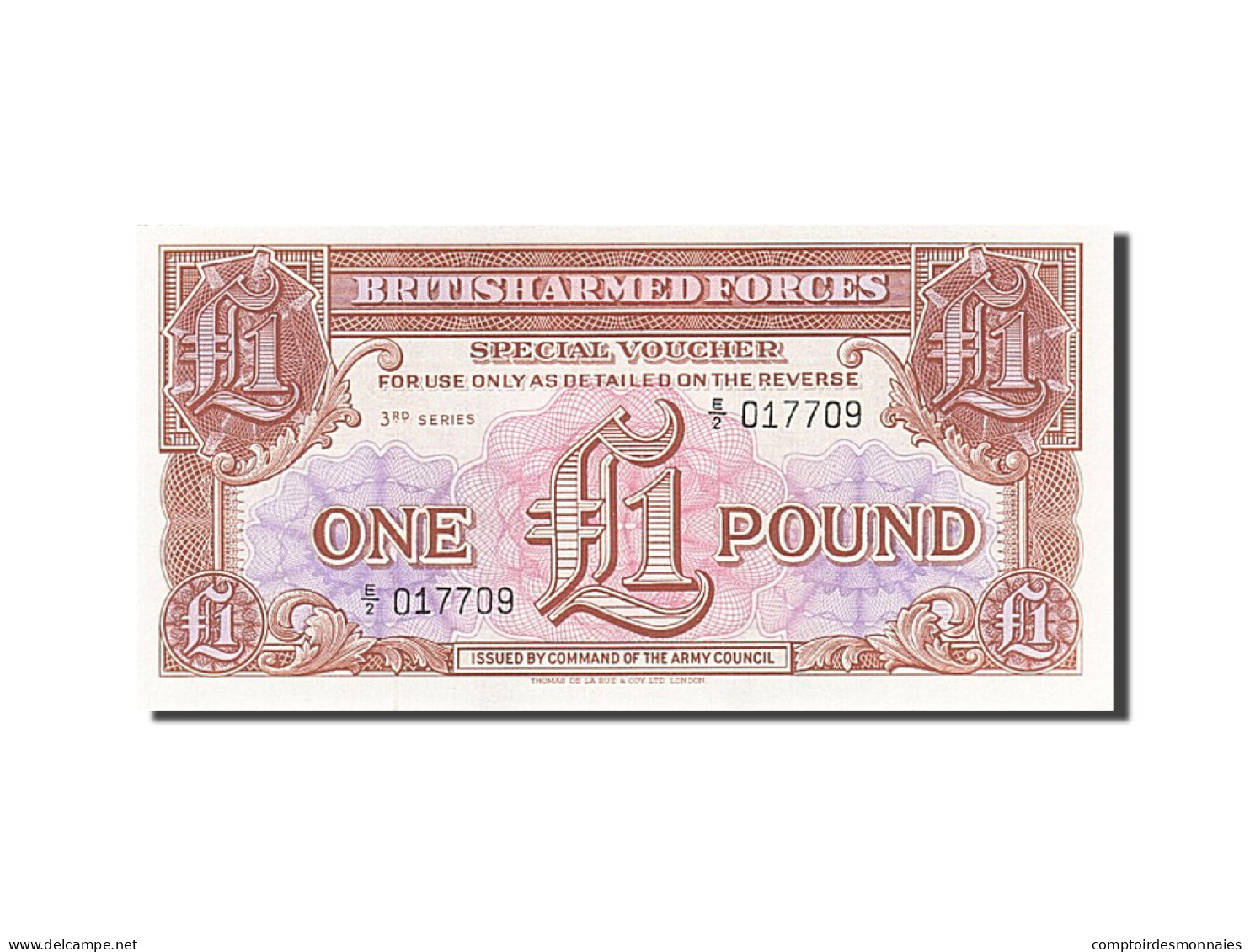 Billet, Grande-Bretagne, 1 Pound, 1956, 1956-09-15, KM:M29, NEUF - Forze Armate Britanniche & Docuementi Speciali