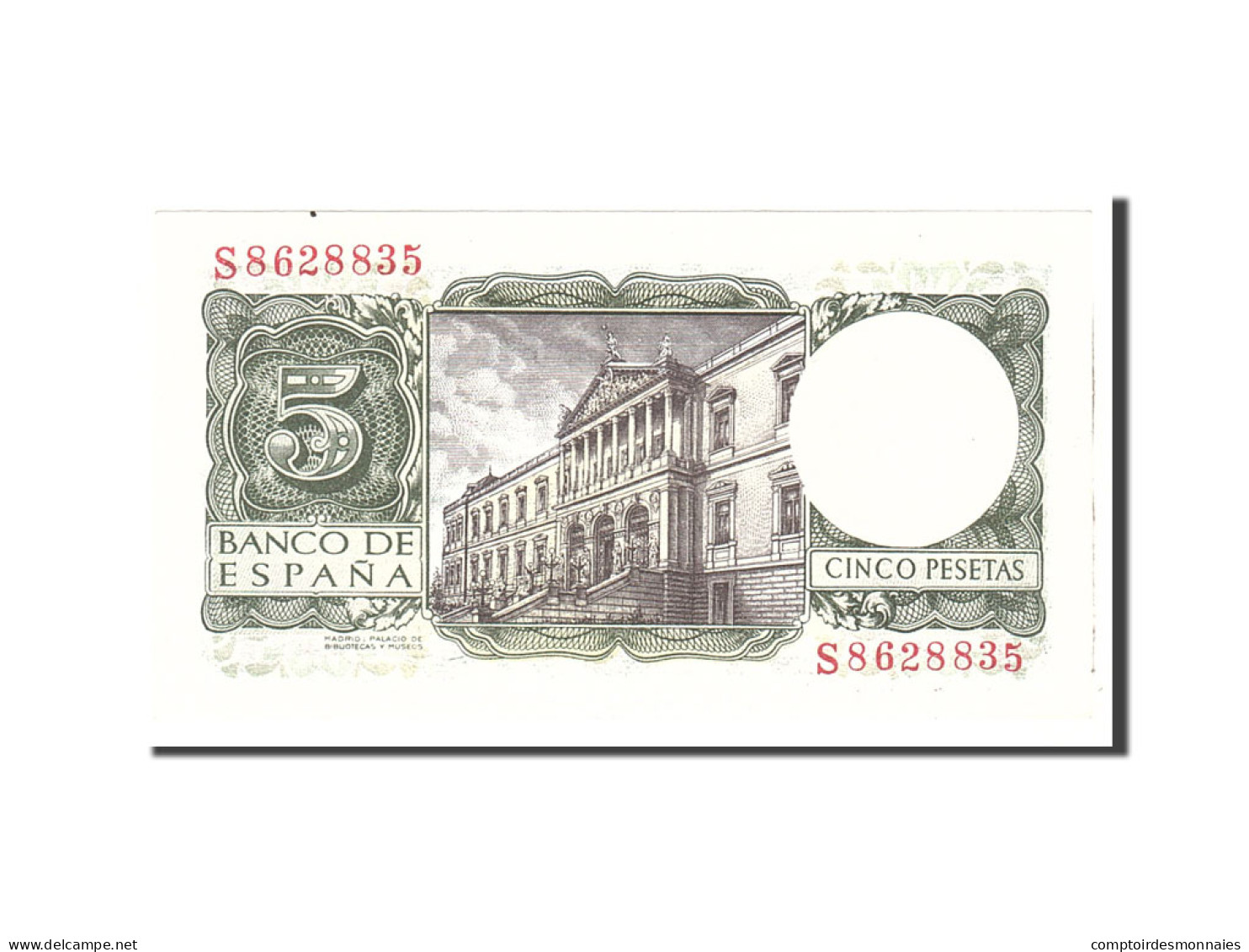 Billet, Espagne, 5 Pesetas, 1954, 1954-07-22, KM:146a, NEUF - 5 Pesetas