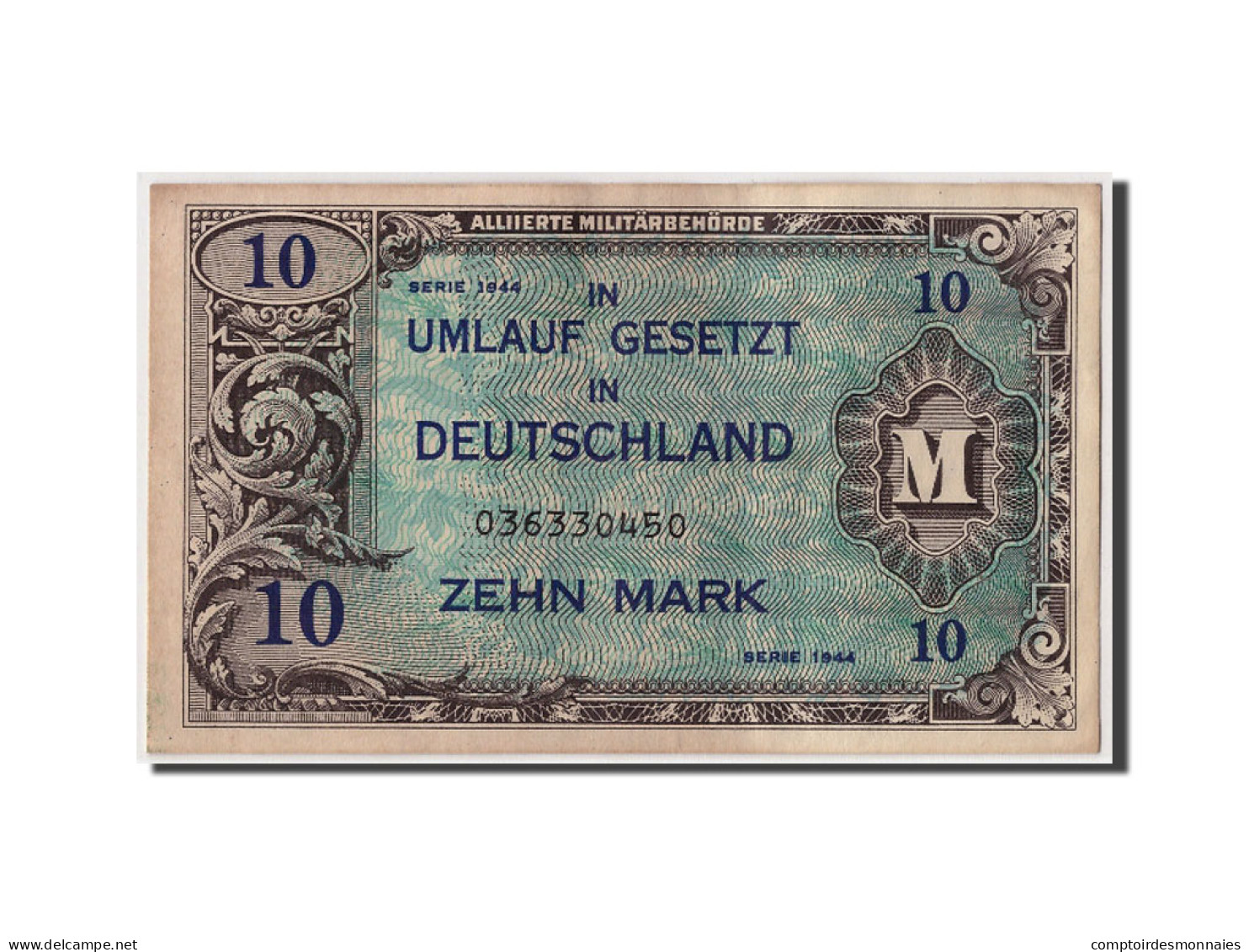 Billet, Allemagne, 10 Mark, 1944, Undated, KM:194a, SUP - 10 Mark