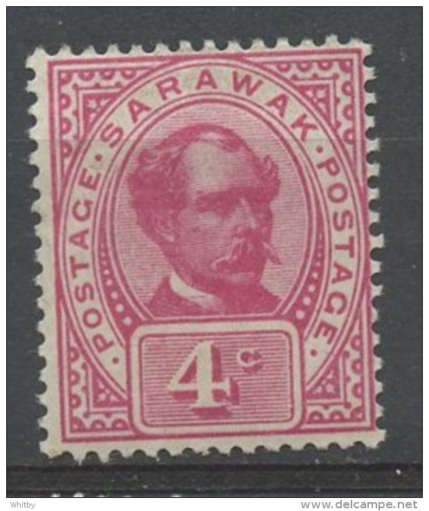 Sarawak 1899 4c Sir Charles Brooke  Issue #39  MH - Sarawak (...-1963)