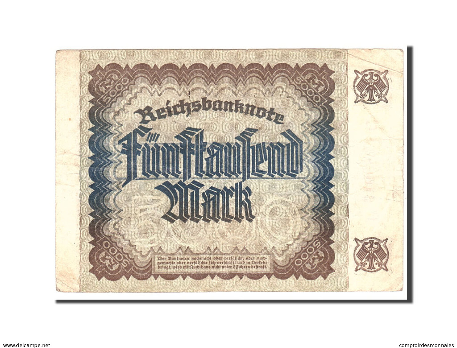 Billet, Allemagne, 5000 Mark, 1922, 1922-12-02, KM:81a, TB - 5000 Mark