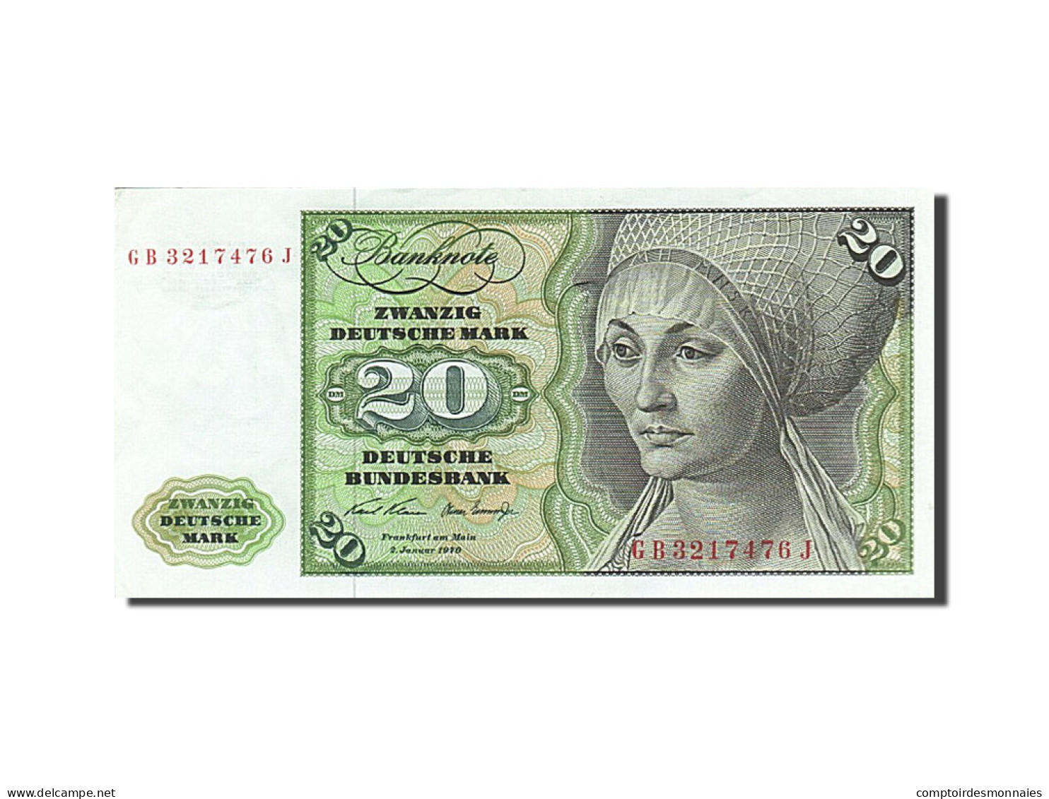 Billet, République Fédérale Allemande, 20 Deutsche Mark, 1970-1980 - 20 Deutsche Mark