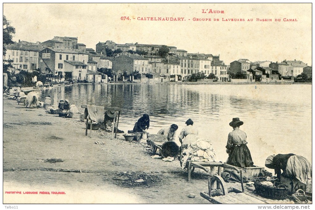 Castelnaudary - Groupe De Laveuses Au Bassin Du Canal - Castelnaudary