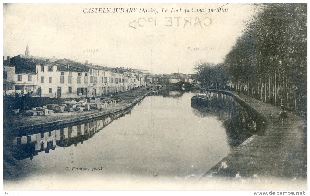 Castelnaudary - Le Port Du Canal Du Midi - Stock De Pierres De Taille Numérotées - Castelnaudary