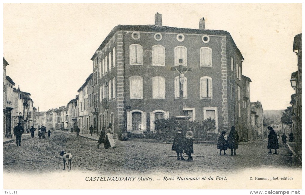 Castelnaudary - Rues Nationale Et Du Port - Castelnaudary