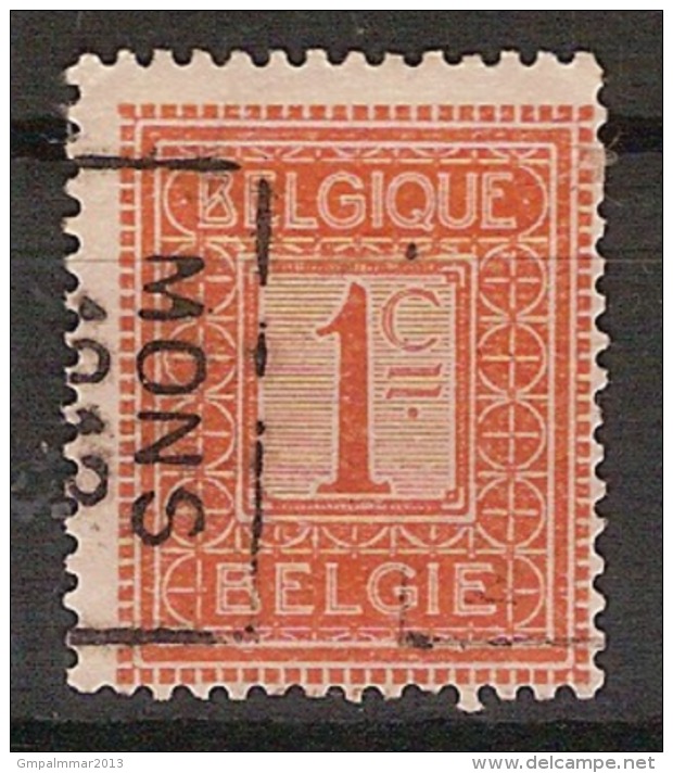 PELLENS Type Cijfer Nr. 108 Voorafgestempeld Nr. 2019 Positie B     MONS 1912 BERGEN  ; Staat Zie Scan ! - Rolstempels 1910-19