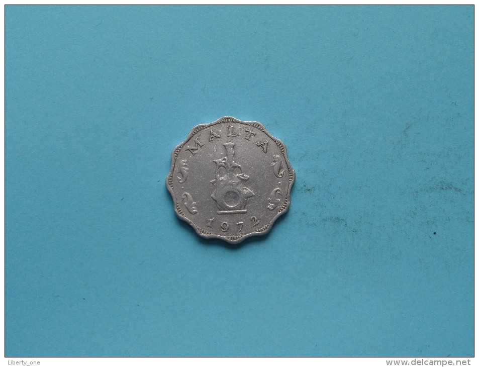 1972 - 5 Mils - KM 7 ( Uncleaned Coin / For Grade, Please See Photo ) !! - Malte