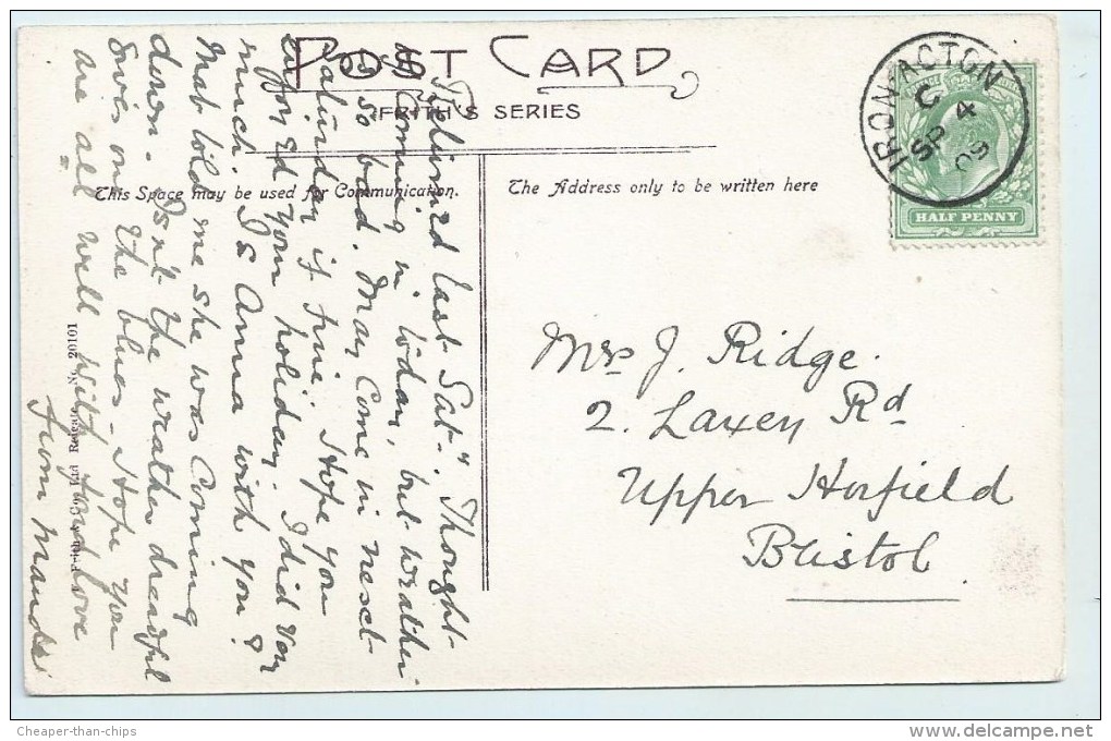 Single Circle - Iron Acton (Glos.) On PC Of Cheddar - Postmark Collection