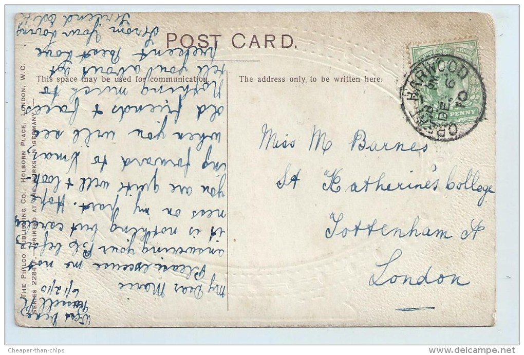 Single Circle - Great Harwood (Lancs) On Greetings PC - Postmark Collection