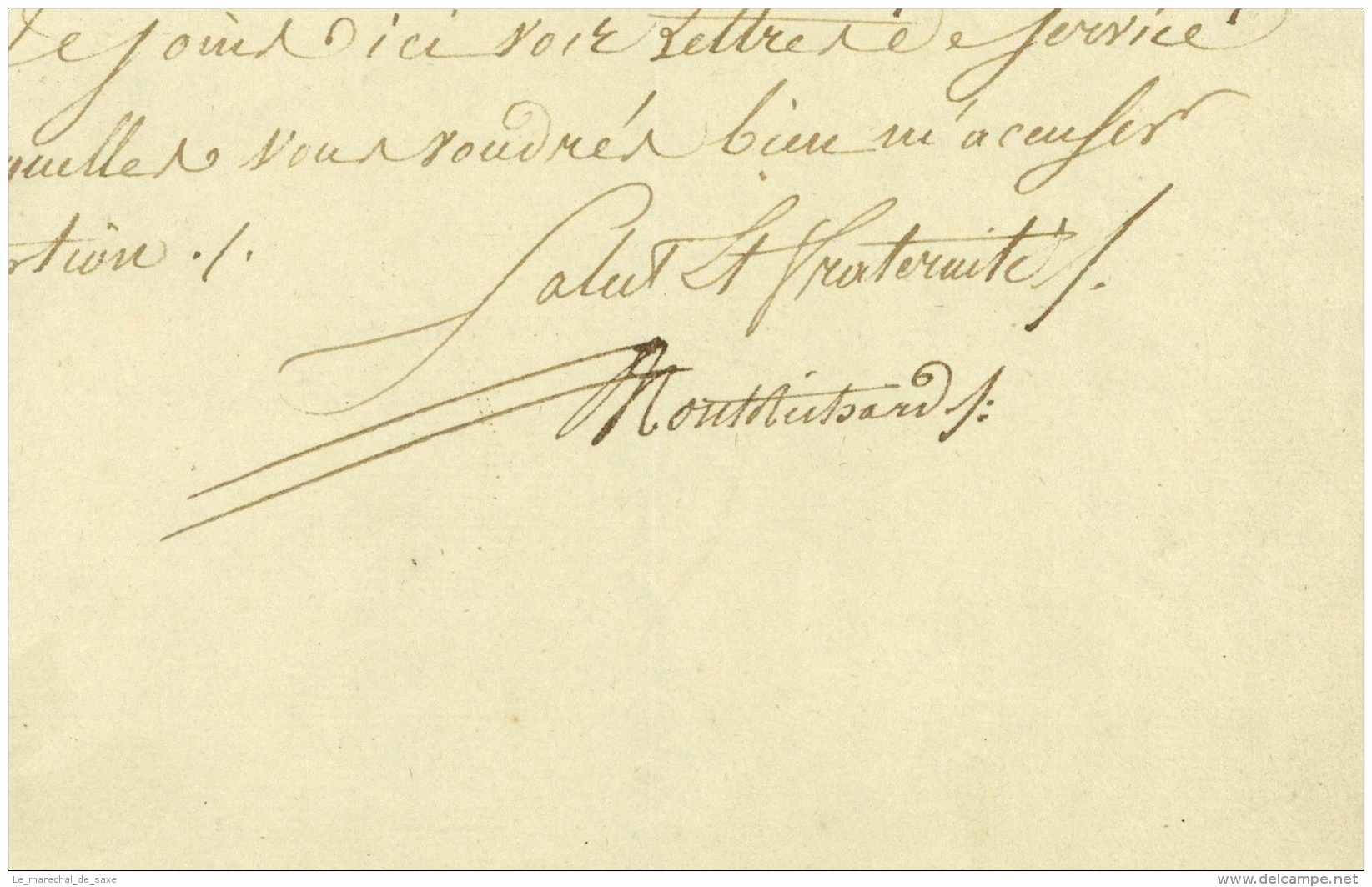 ARMEE DE MAYENCE - Joseph Perruquet De MONTRICHARD (1760-1828) - General - FRIEDBERG 1798 Hessen Wetterau - Historische Dokumente