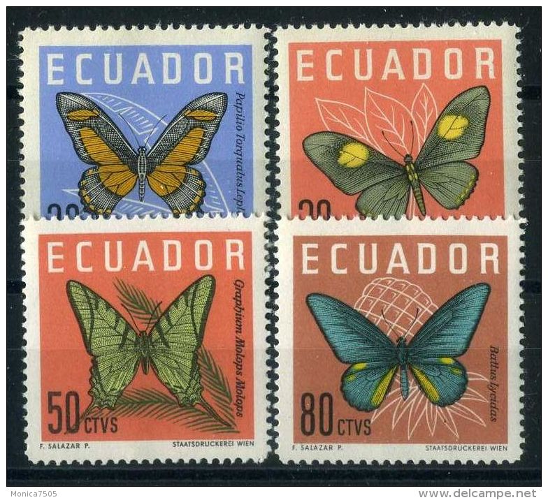 EQUATEUR ( POSTE ) : Y&amp;T  N°  676/679  TIMBRES  NEUFS  SANS  TRACE  DE  CHARNIERE , A  VOIR . - Equateur