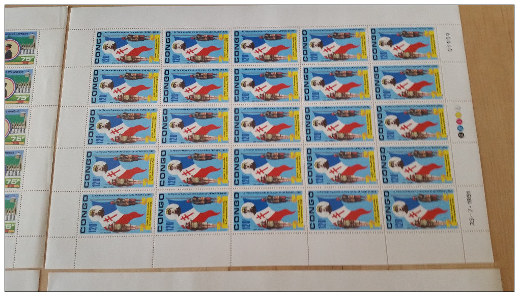 4 FEUILLES ENTIERES NEUVES ** MNH COMPLETE SHEET YT 933 (x2) 934 935 DE GAULLE 1991 / FREE SHIPPING R - Ungebraucht