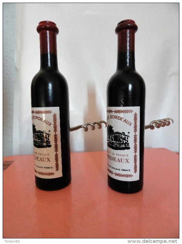 Lot De 2 Tire-Bouchons - Bouteille De Vin De Bordeaux - Apri-bottiglie/levacapsule