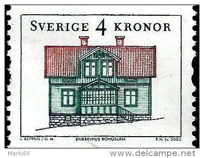Sweden - 2003 - Architecture I - Traditional Houses - 4.00 K - Mint Definitive Coil Stamp - Ongebruikt
