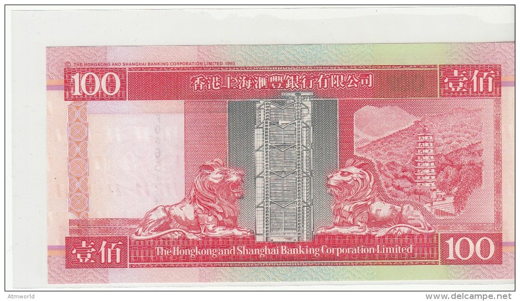 HONG KONG --- HK$100 ----1999 ---- ALMOST UNC - Hong Kong