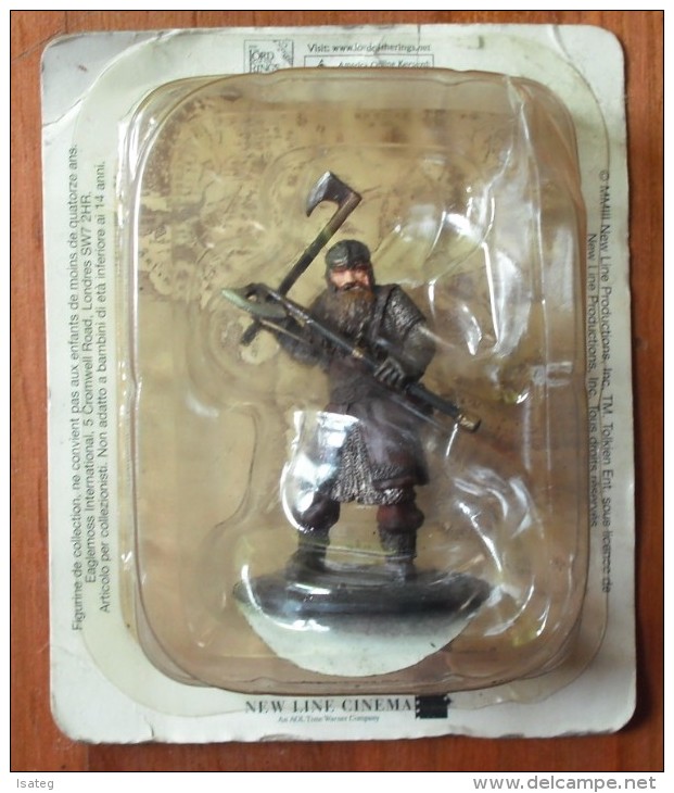 Figurine En Plomb Gimli Série - Seigneur Des Anneaux - Eaglemoss 2003 - Le Seigneur Des Anneaux