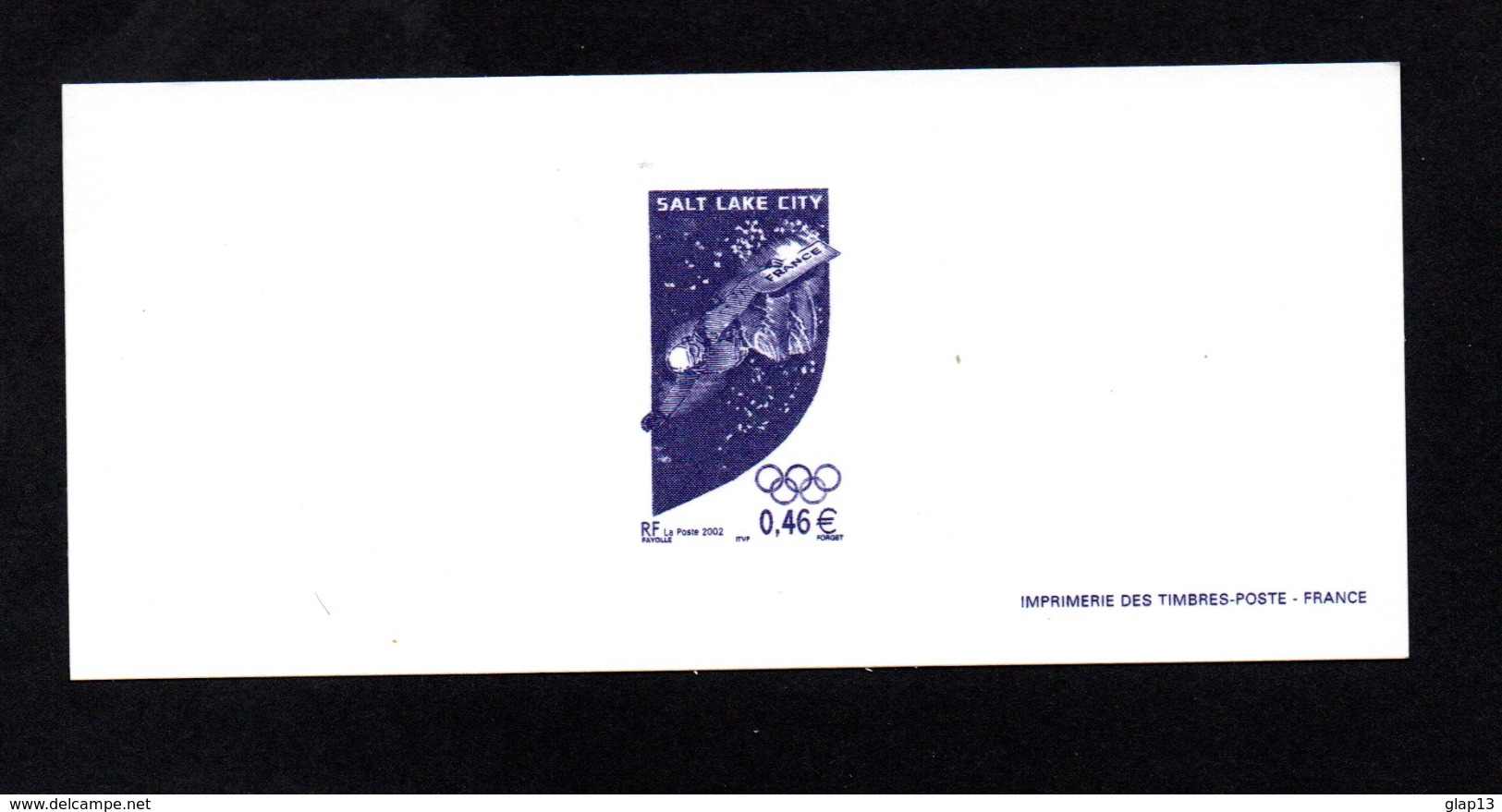 GRAVURE 2002  N°3460 SALT LAKE CITY - Documents Of Postal Services