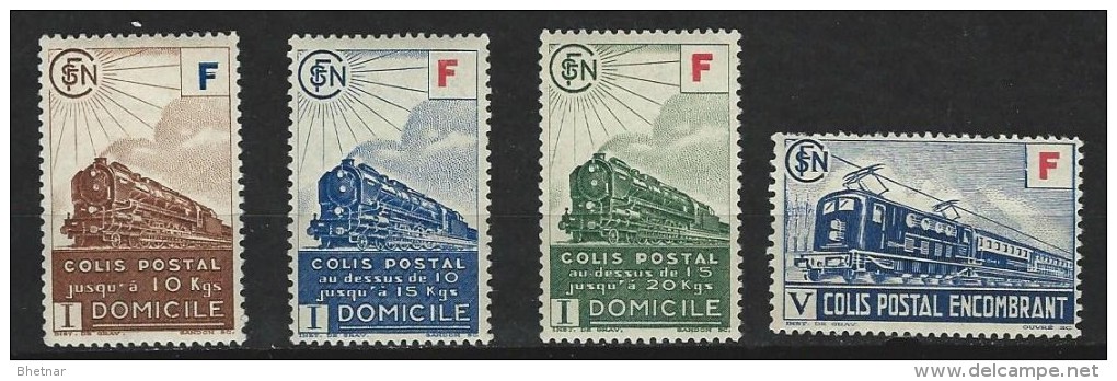 FR Colis Postaux YT 200 à 203 " Avec La Lettre F Sur Cartouche " 1942-43 Neuf* - Neufs