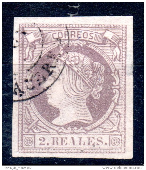 1862,  Isabelle II.;  YT  52, Oblitéré, Voir Scan, Lot 45449 - Usati